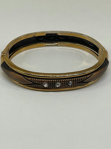 Gold & Brown Clamper Bracelet Bloomers and Frocks
